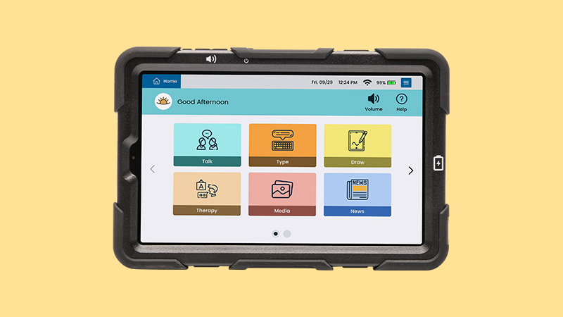 MiniTalk on a yellow background.