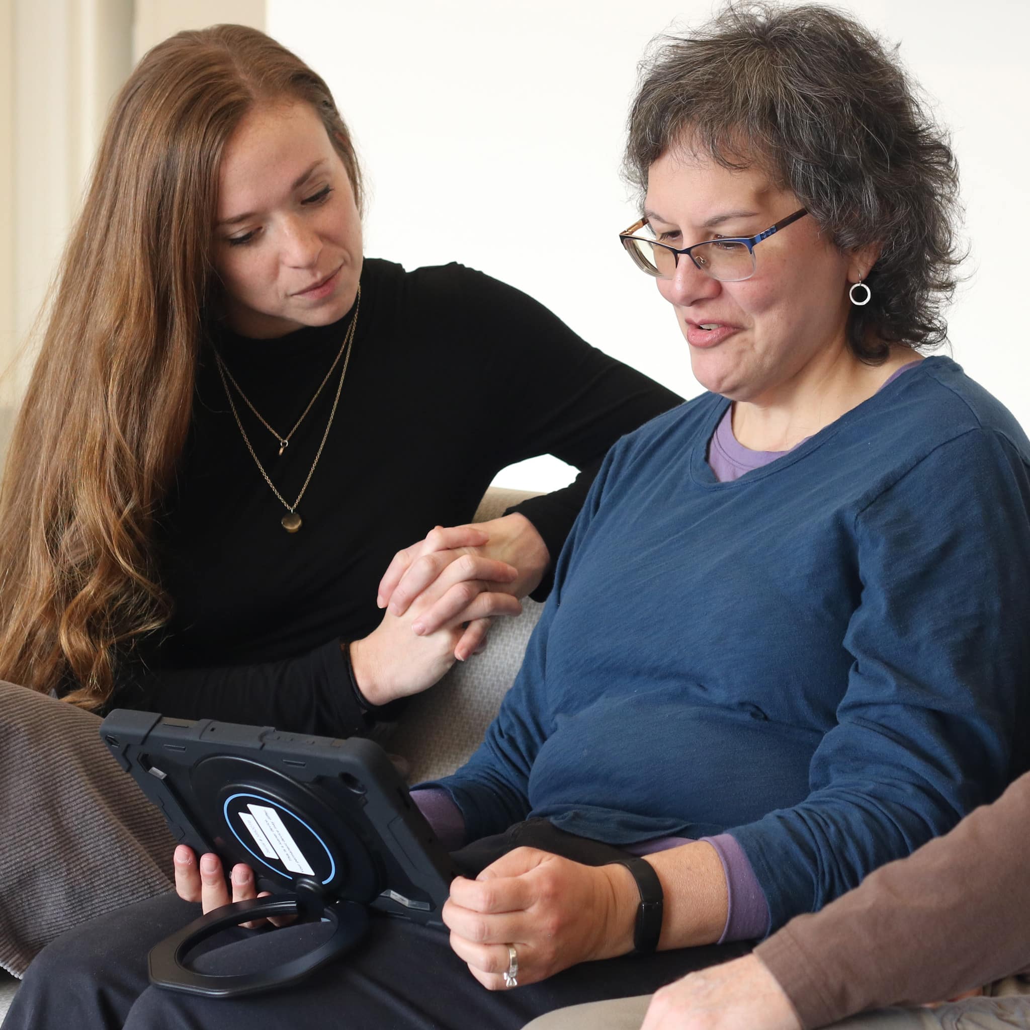 SLP training client on AAC device